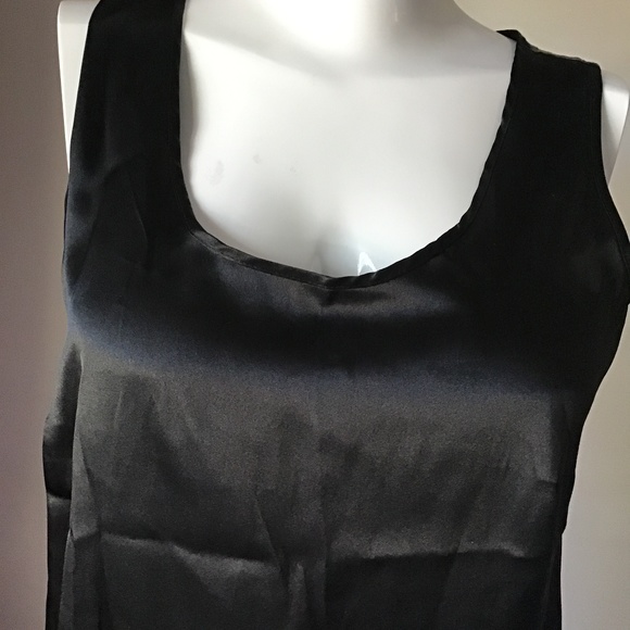 Vintage 90’s, NWOT black satin top - Picture 4 of 5